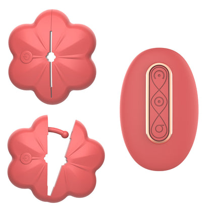 Nipple Vibrator Nipple Clamps with 10 Vibration Modes - Red - image 4