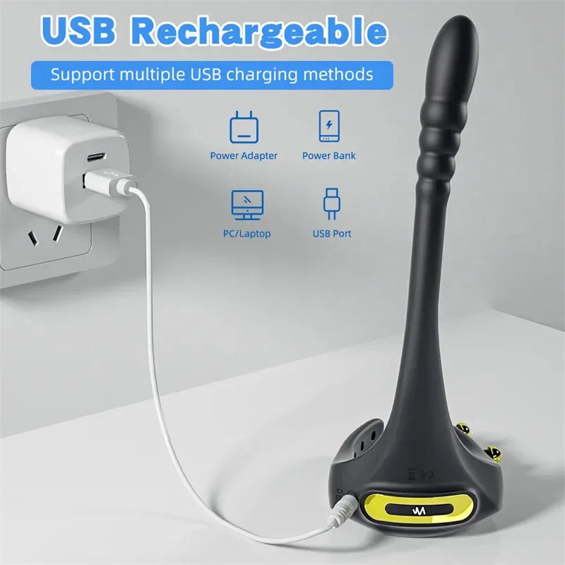 11 Vibrating Mode Cock Ring Anal Plug  - image 3