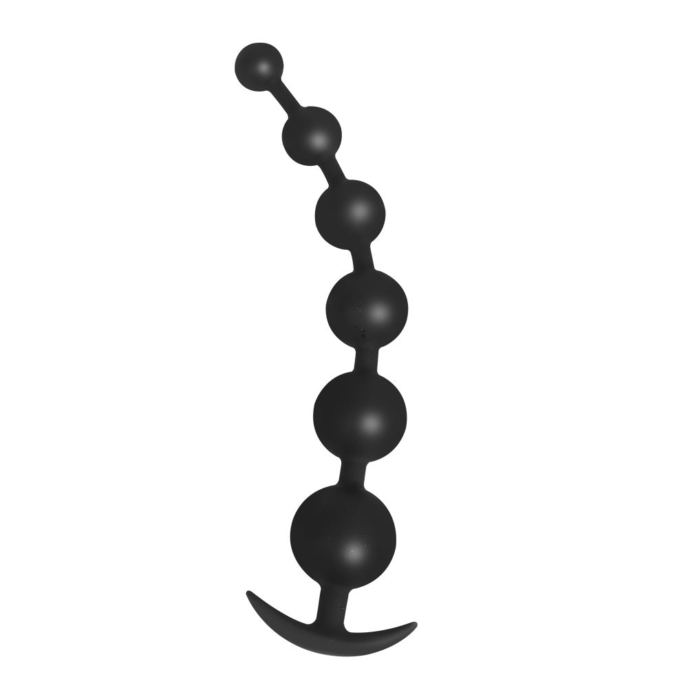 Silicone Big Beaded Butt Plugs - 6 beads - image 6