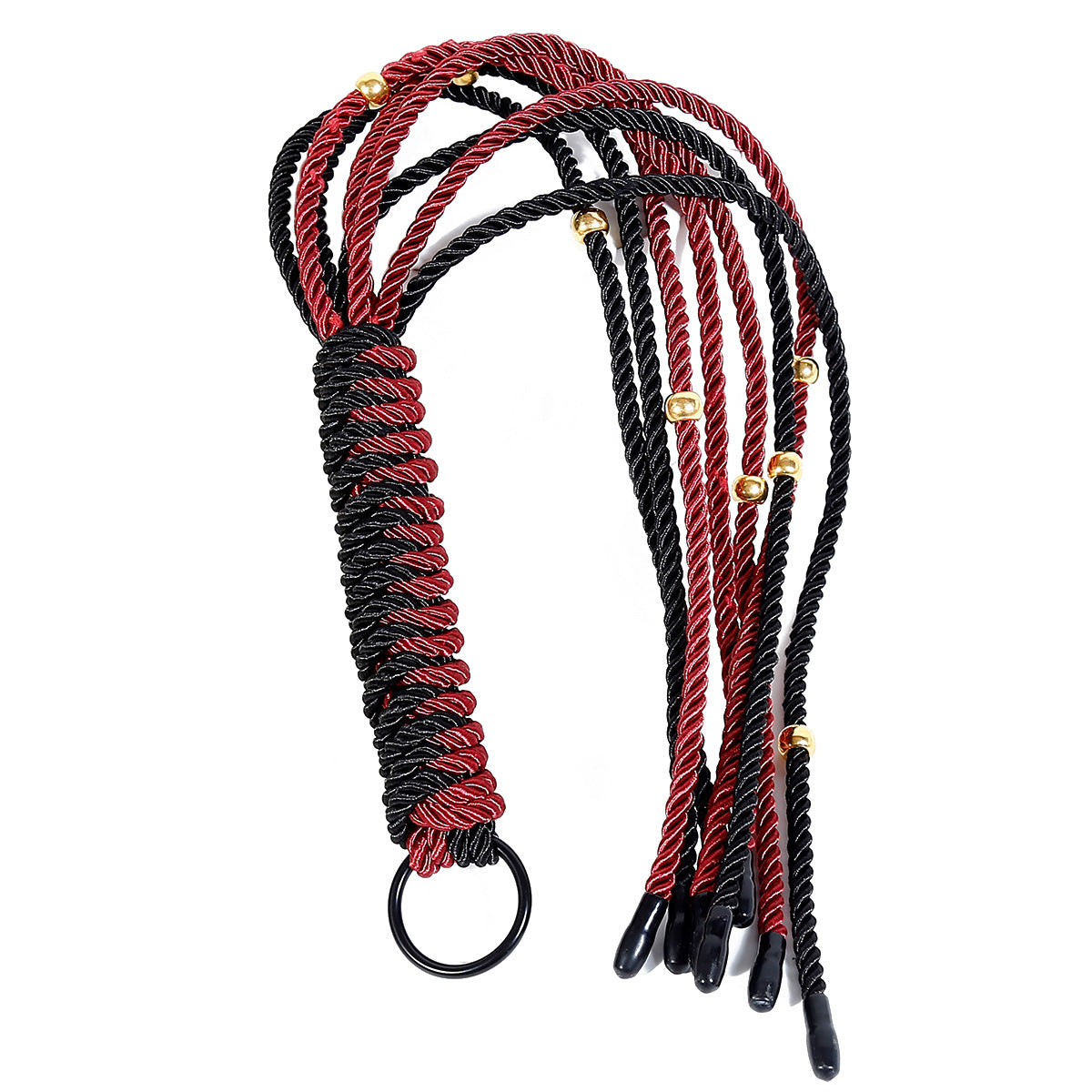 Braided Flogger Paddle Slapper SM Training Whip - image 1