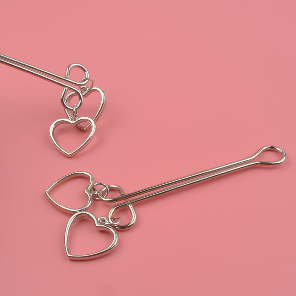 Silver Heart Nipple Ring - image 3