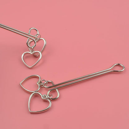 Silver Heart Nipple Ring - image 3