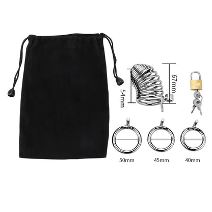 Rings Metal Chastity Device - 3 Rings Set - image 3