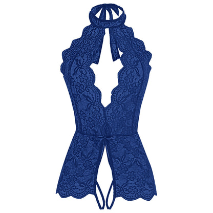 Plus Size Loose Fit Lingerie - Blue - 5XL - image 5
