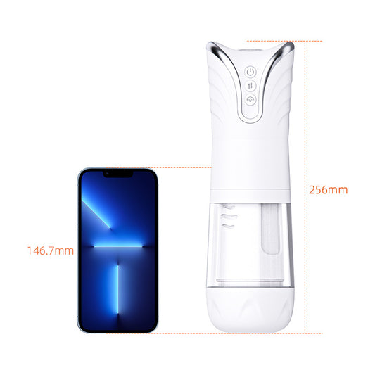 4-Frequency Automatic Male Masturbator Cup - White - image 0