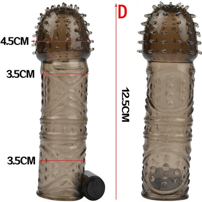 Penis Sleeve Vibrator Penis Extender - D - image 7