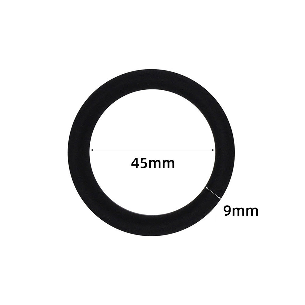 The C-Rings Premium Silicone Cock Ring Set - Black - 45mm - image 8