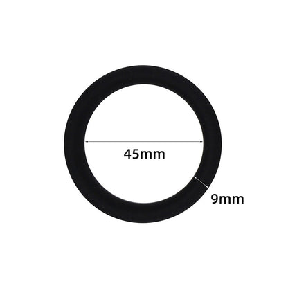 The C-Rings Premium Silicone Cock Ring Set - Black - 45mm - image 8