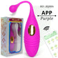 VibePulse Duo – Wireless Ribbed Egg Vibrator - Purple - App Control - image 11