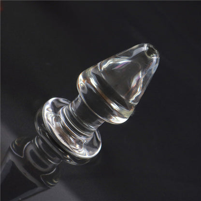 Smooth Glass Anal Plug - image 4