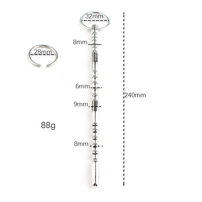 Extra Long Stainless Steel Urethra Sound - image 1