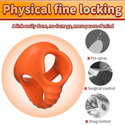 Four Holes Cock Ring Comfortable Lock Ring - image 9