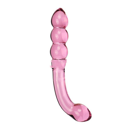 Spectrum Ribbed G-Spot Glass Dildo - Pink - image 6