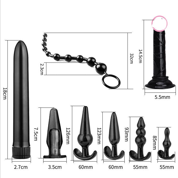 8 PCS Anal Plug Set Silicone Butt Plug - image 1