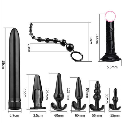 8 PCS Anal Plug Set Silicone Butt Plug - image 1
