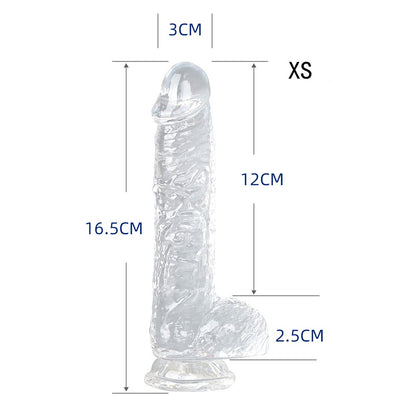 Small Realistic Clear 6 inch Cute Dildo with Suction Cup Dildo - XS - image 10