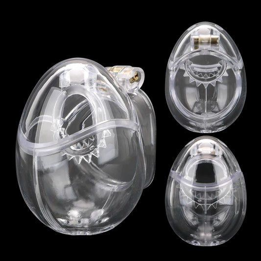 Penis Cage Fully Restraint Male Chastity Cage - 43mm thorn ring - image 1