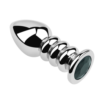 3-Piece Stainless Steel Crystal Butt Plug Set - image 3
