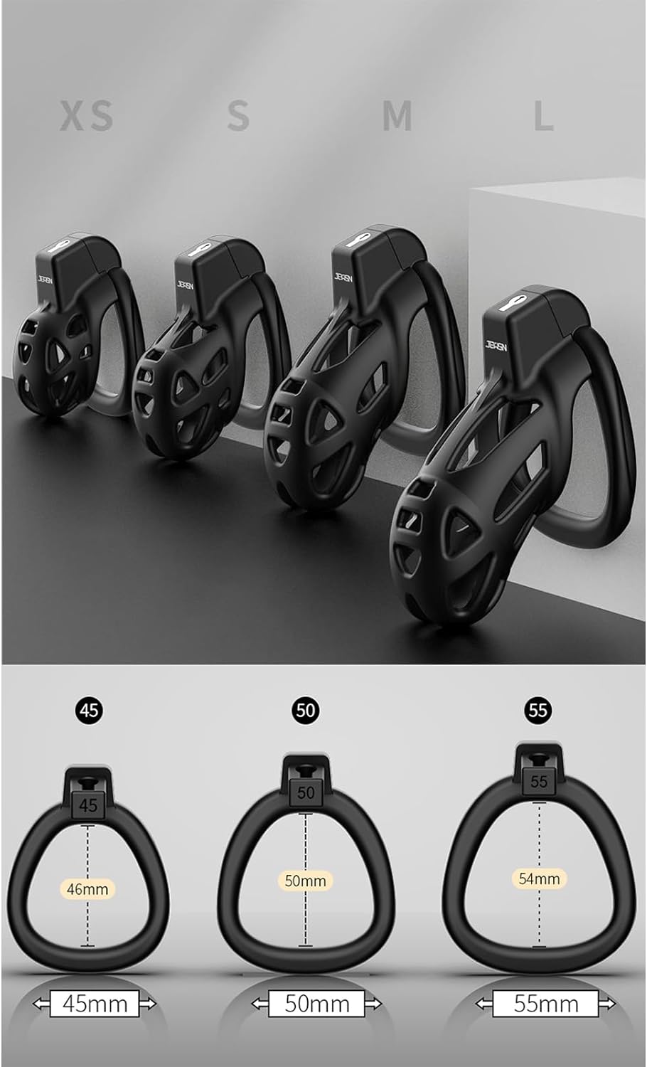 Lightweight Chastity Cage for Male Smooth KG Cock Cage Chastity Devices - XS - image 2