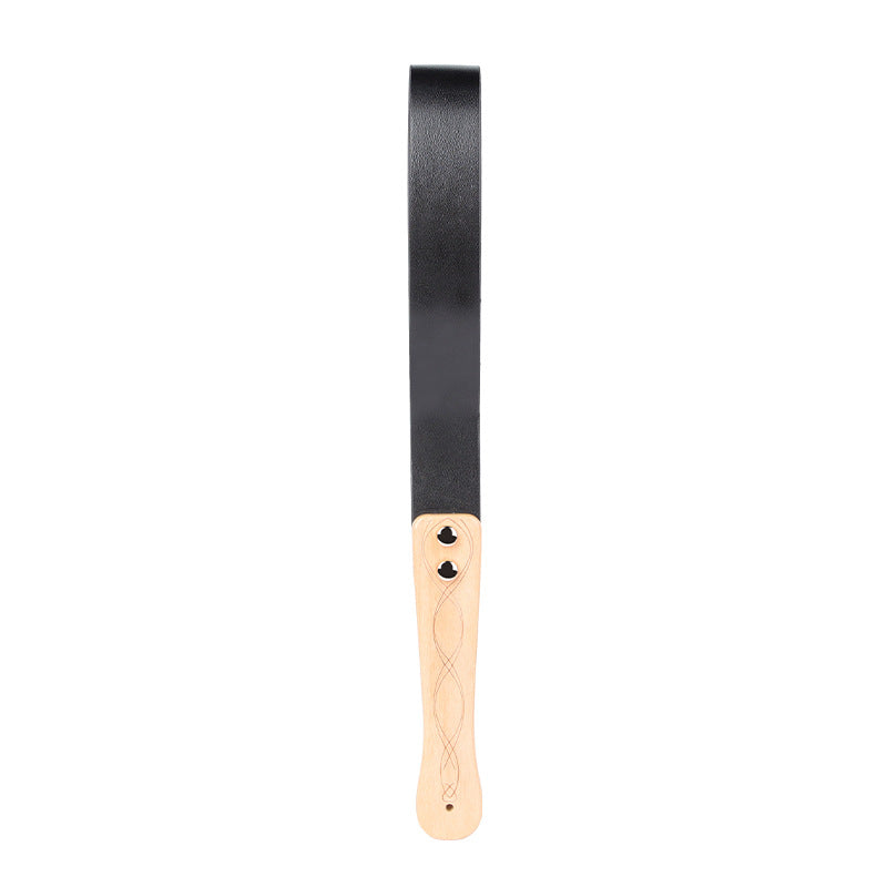 SM Leather Flogger Impact Pad - Black - 39cm - image 4