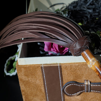 Bamboo & Leather Flogger - image 2