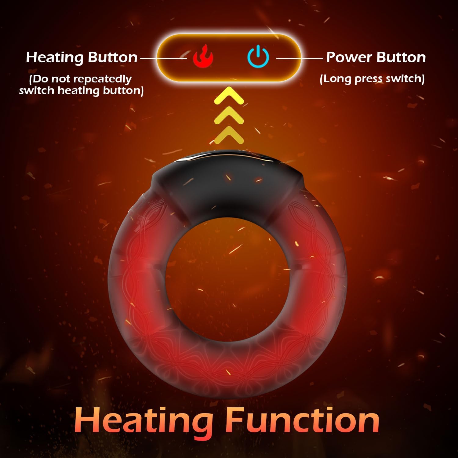 9 Vibration Modes Heating Penis Ring - image 2