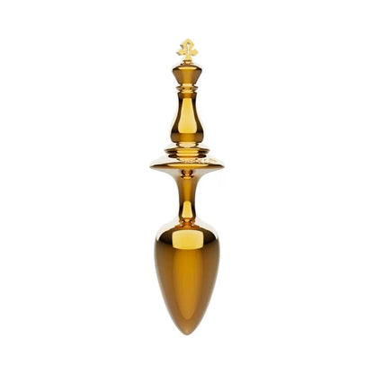 Chess King Metal Butt Plug - Golden - image 0