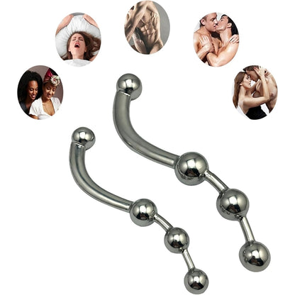 4 Anal Balls Stainless Steel Anal Metal Butt Plug - image 5