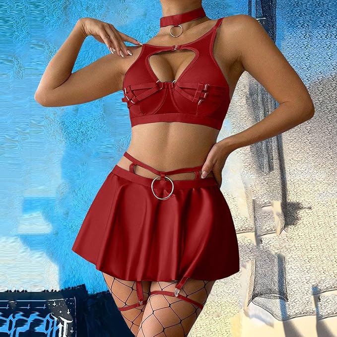Seductive O-Ring Lingerie Set - image 16