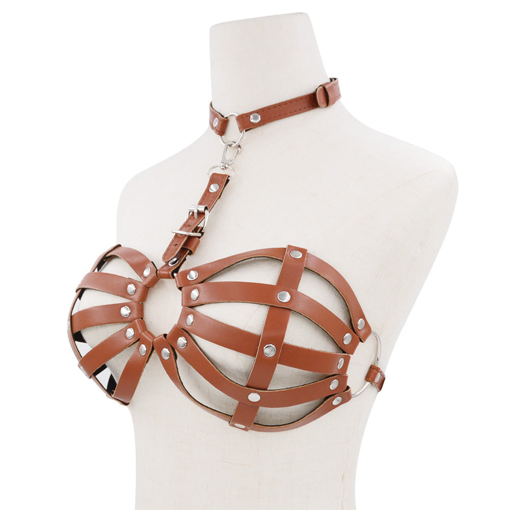 Sexy Halter Harness Cage Bra - image 6