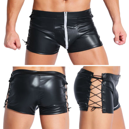 Wild Male Pvc Boxer Latex Shorts  - image 3