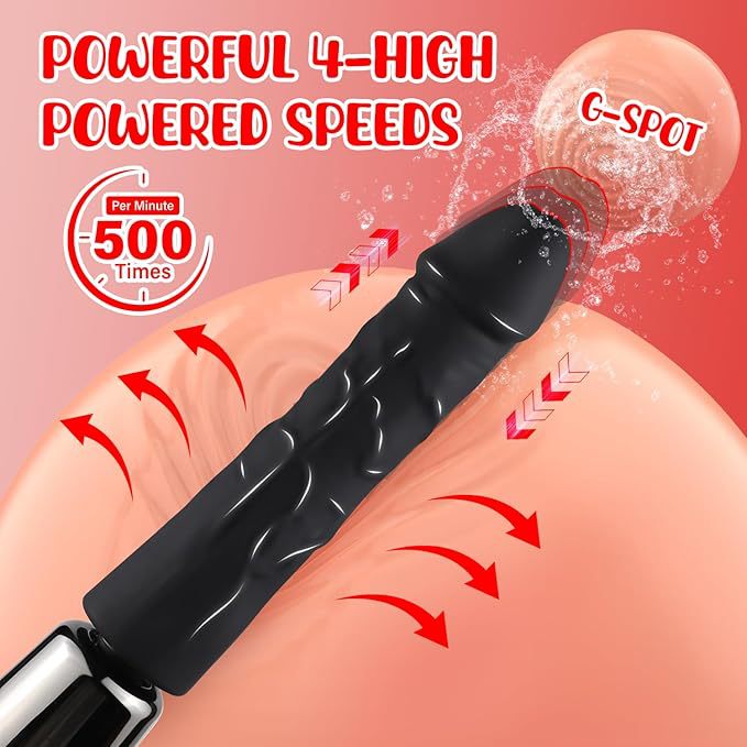 Min Sex Machine with Realistic Dildo & Anal Plug – Adjustable Impact Modes & USB Rechargeable - image 3