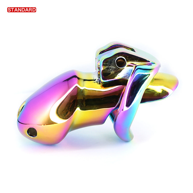 Rainbow HT-V4 Stainless Steel Male Chastity Device - Standar-50mm - image 2