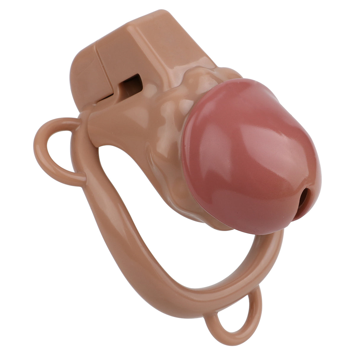 Realistic Phallic Chastity Cage - Breathable Resin Restraint - S - image 3