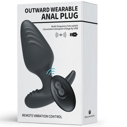 Vibrating Rechargeable Silicone Anal Plug - Style 2 - Black - image 3
