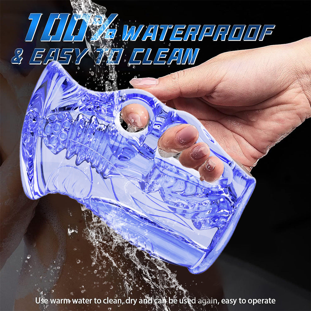 Open-Ended Male Stroker with 3D Beaded Texture – Manual & Vibrating Versions Available - image 5