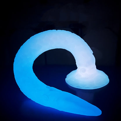 Glow-in-the-Dark Silicone Monster Dildo - image 0