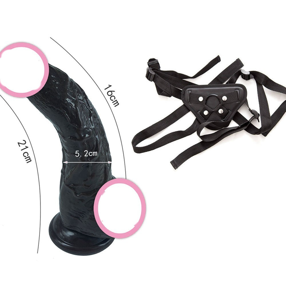 Big Strap-on Dildo - Black - S - for Women - image 8