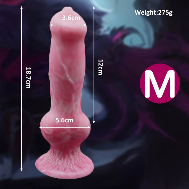 Wolf Knotted Dildo - M - image 2