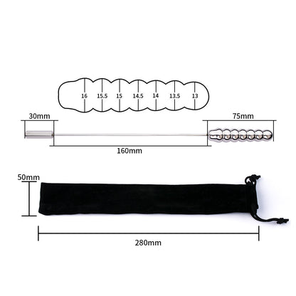 Beaded Stainless Steel Urethral Sound - L - image 5