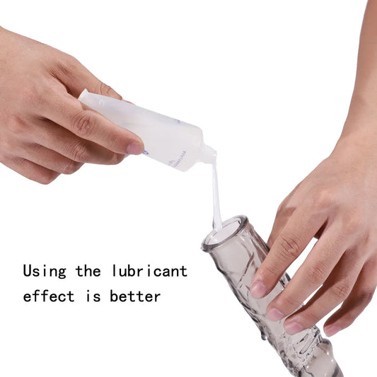 Crystal Penis Sleeve Reusable Condoms - image 1