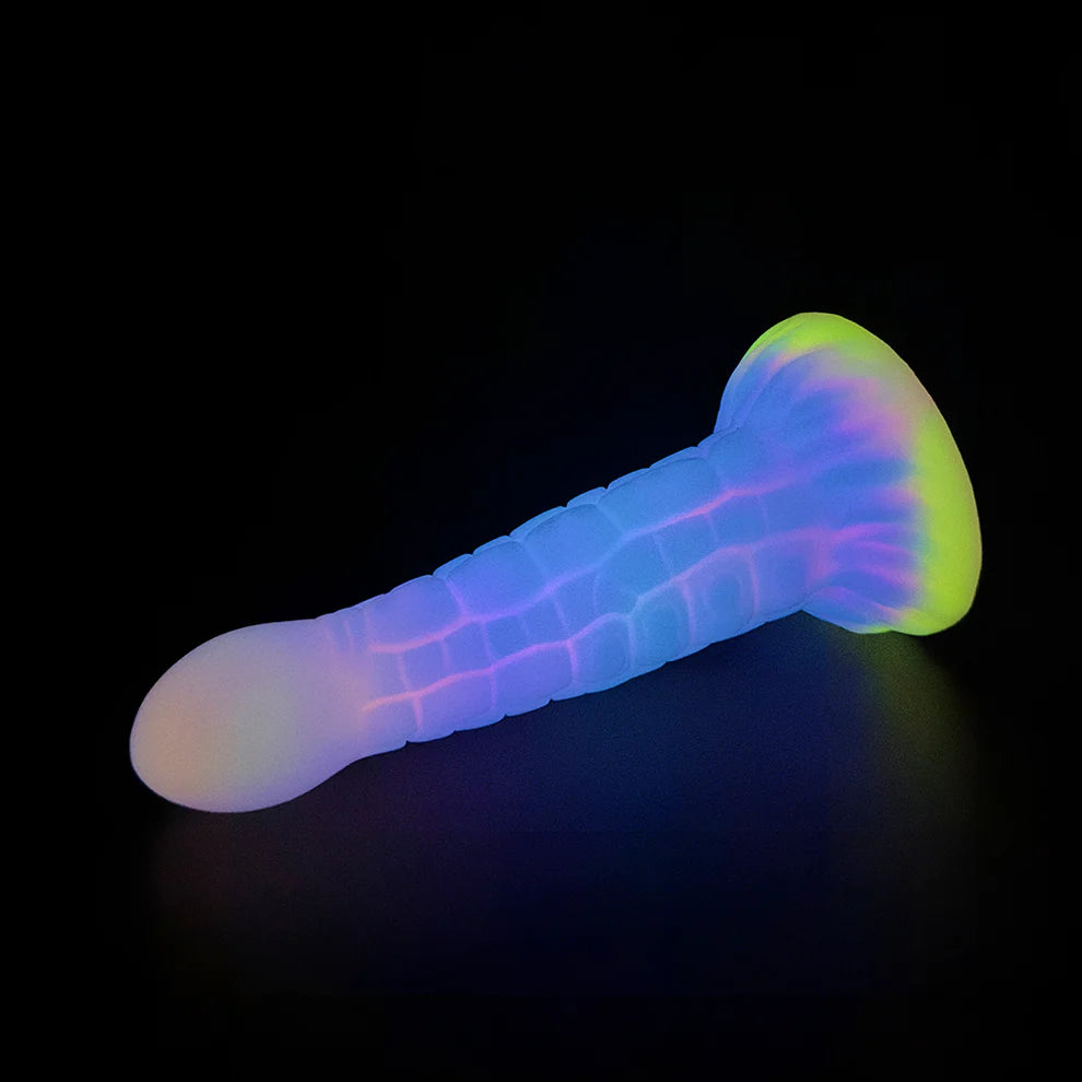 7'' Alien Anal Glow In The Dark Dildo with Suction Cup - image 3