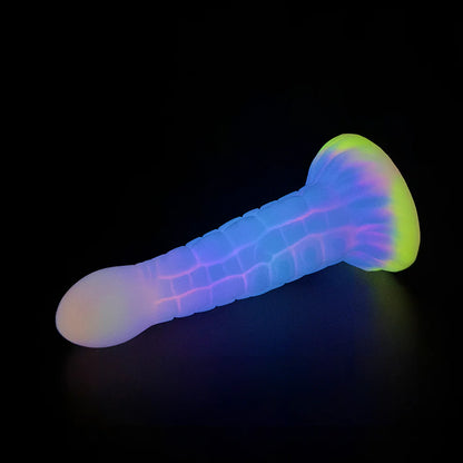 7'' Alien Anal Glow In The Dark Dildo with Suction Cup - image 3