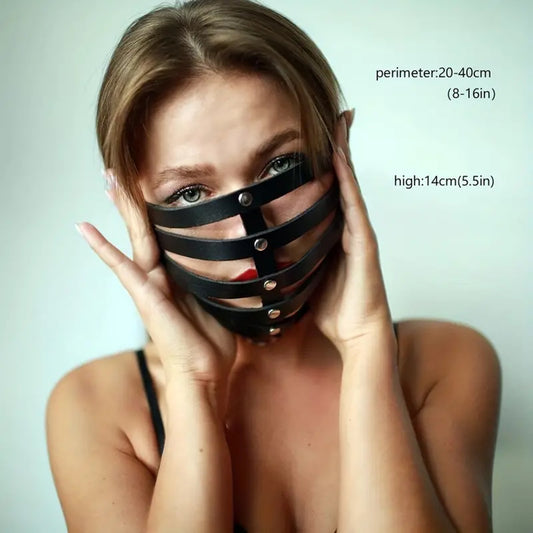 BDSM  Leather Mask - image 1