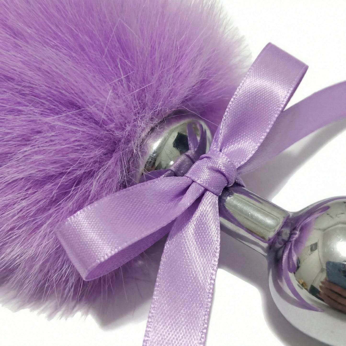 15'' Lavender Fox Tail Plug Set - image 2
