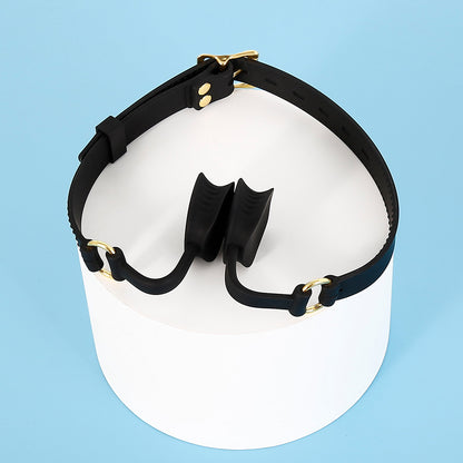Soft Silicone Open-Mouth Gag with Adjustable Strap - image 8