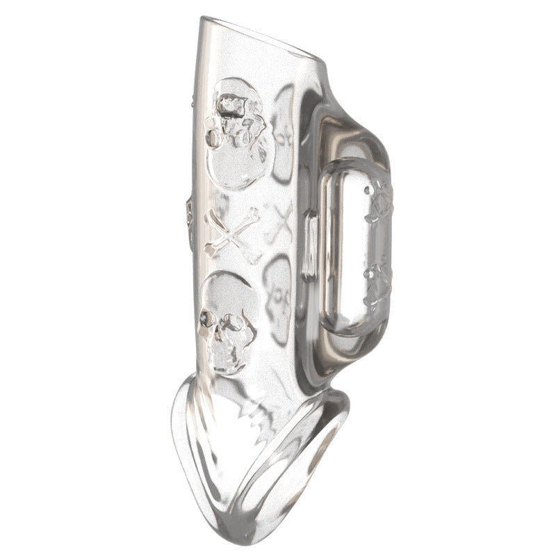 Double Pleasure Vibrating Penis Sleeve - Clear C - image 12