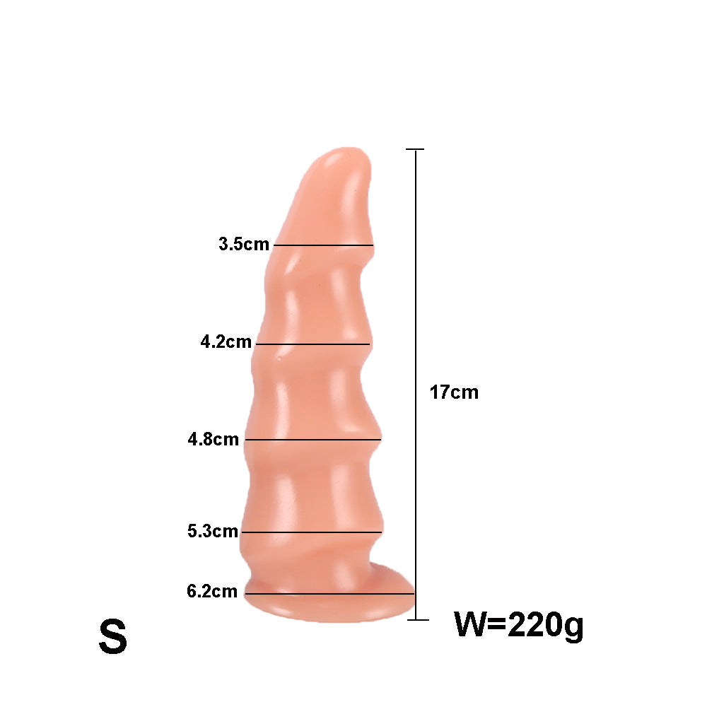 Big Layered Dildo  - Beige - S - image 6
