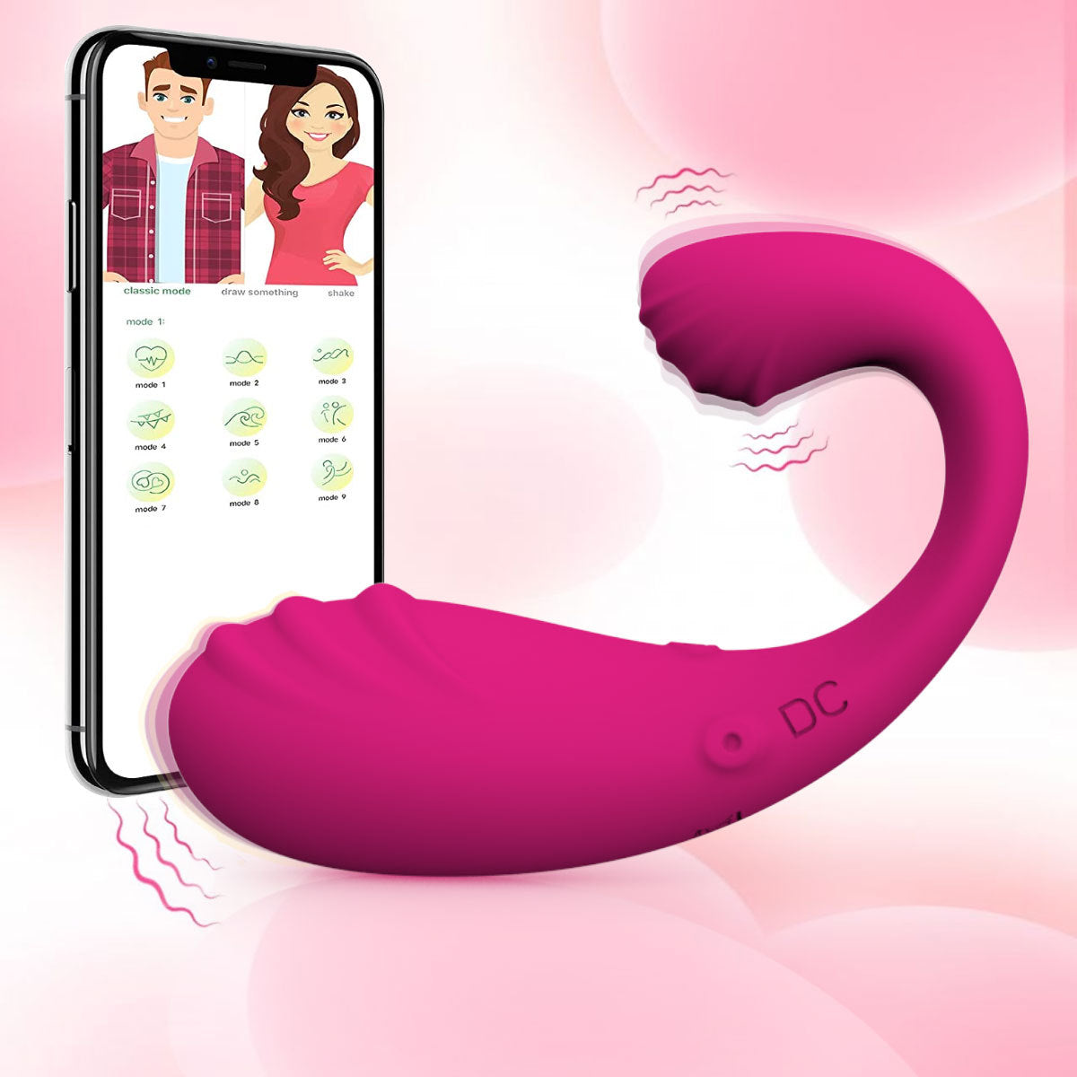 Dual Motor Vibrator for Vaginal & Clitoral Stimulation – Rechargeable & Body-Safe - Rose - image 6