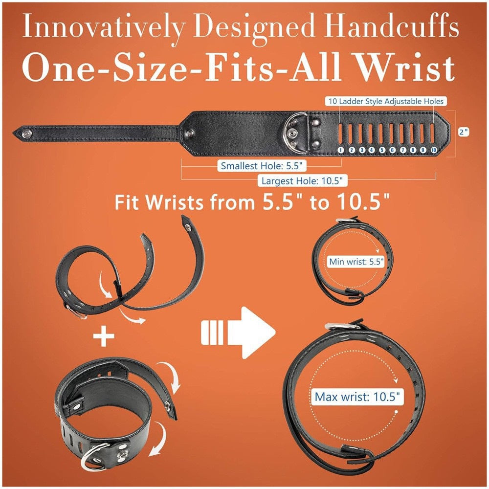 Multi-Mode BDSM Bondage Kit – Adjustable Wrist & Ankle Restraints & Accessories for Couples - image 6